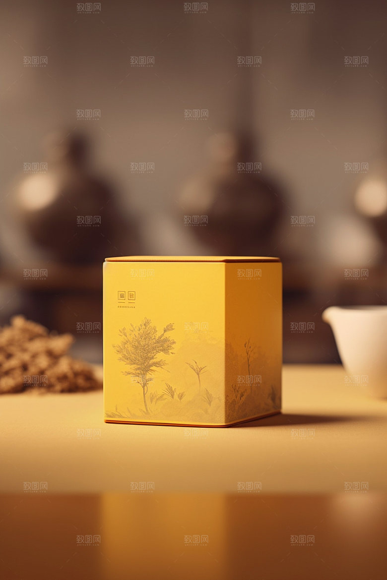 茶叶包装3D中国风模型