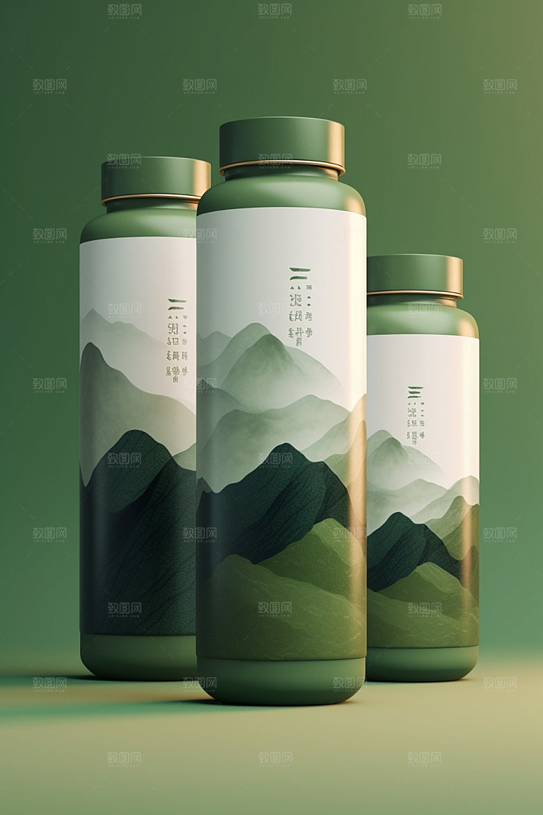 茶叶包装中国风中式模型