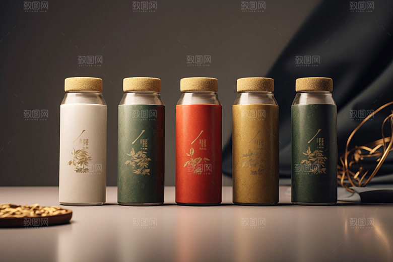茶叶包装立体中式模型