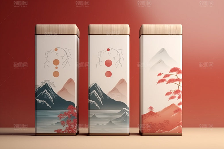 茶叶包装包装设计立体模型
