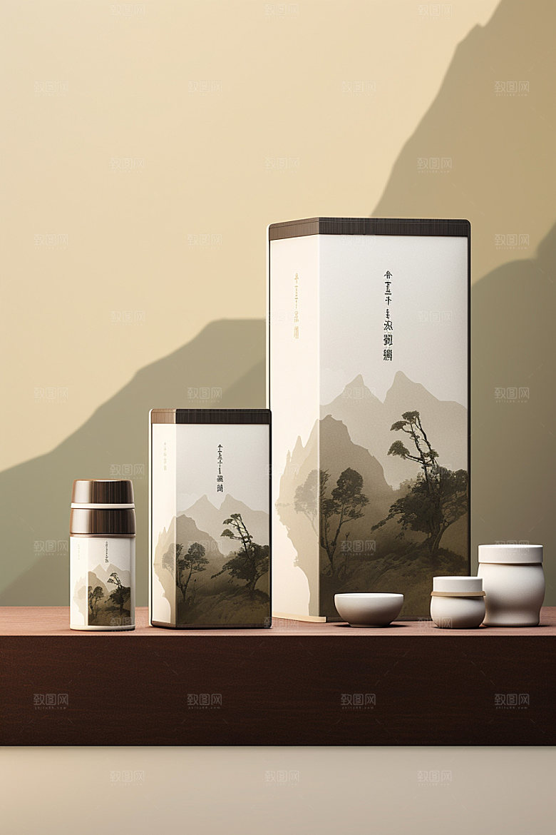 茶叶包装中式包装设计模型