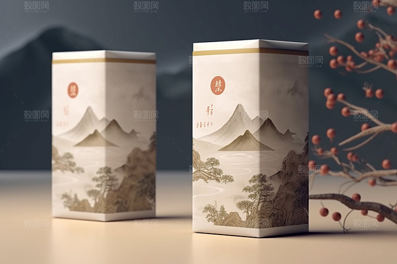 茶叶包装包装设计立体模型