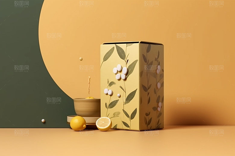 茶叶包装传统中国风模型