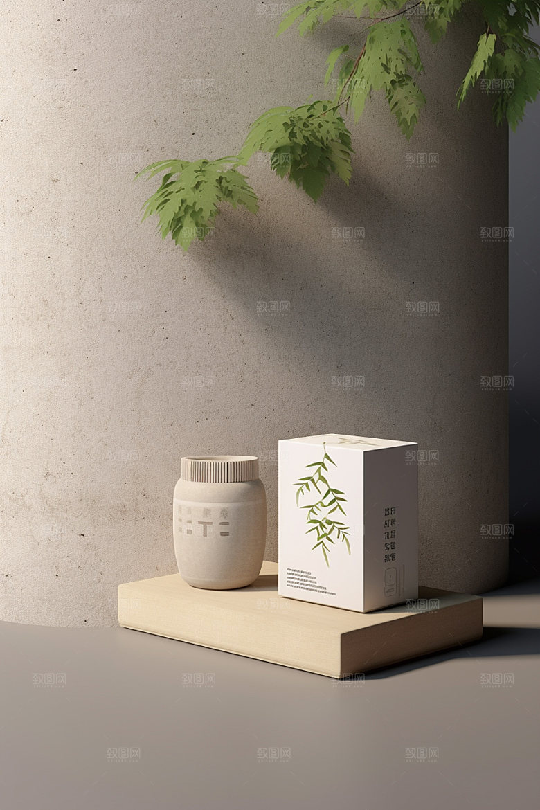 茶叶包装3D传统模型