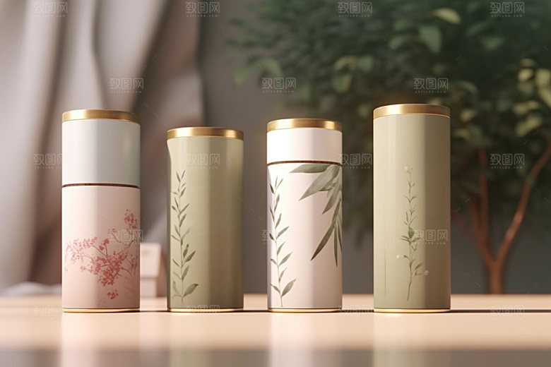 茶叶包装包装设计中国风模型