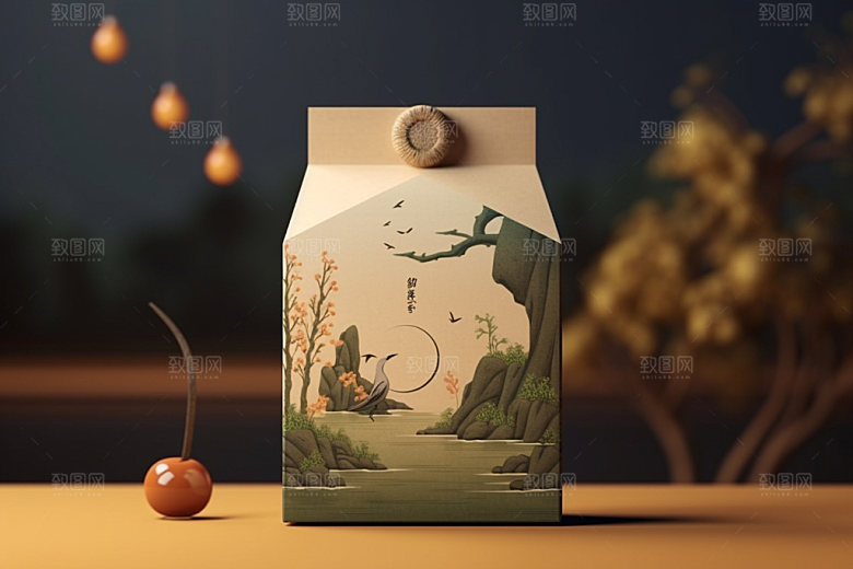 茶叶包装茶叶罐传统模型