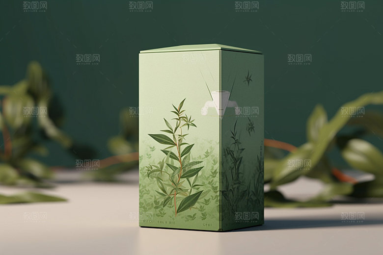 茶叶包装中式茶叶罐模型