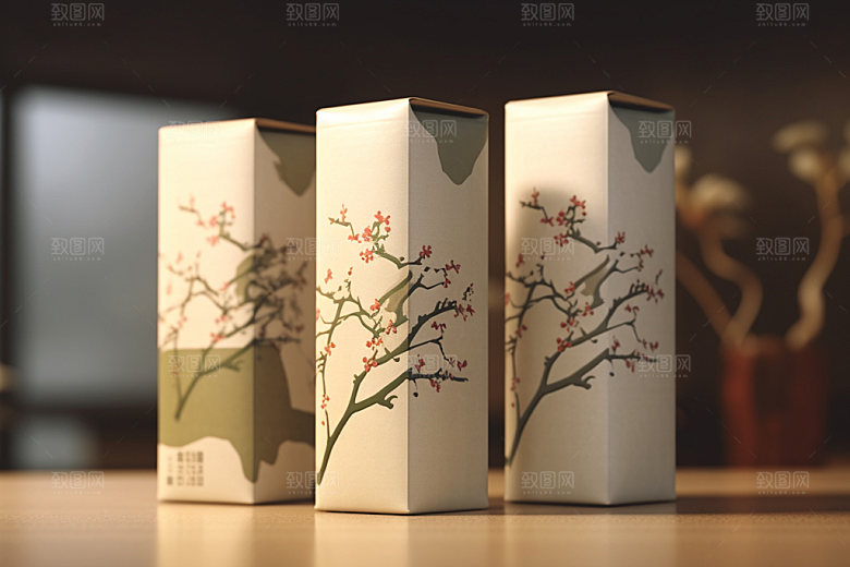 茶叶包装立体3D模型