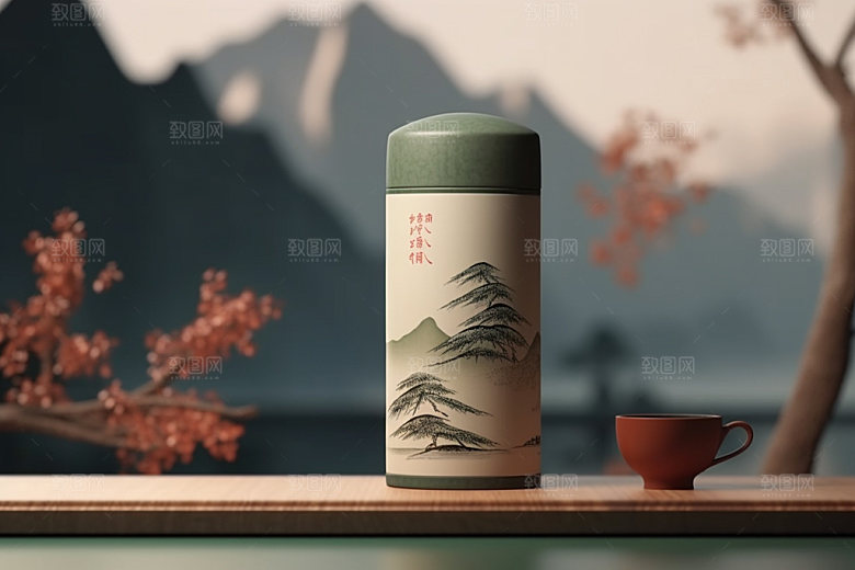 茶叶包装传统3D模型