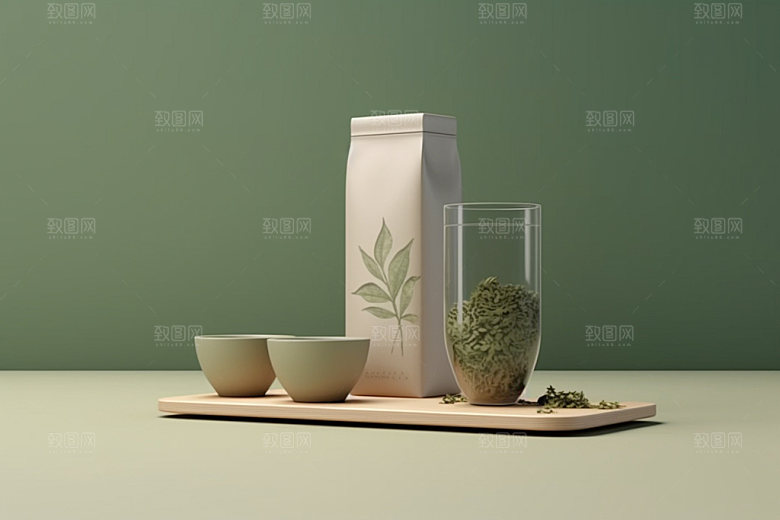 茶叶包装传统立体模型