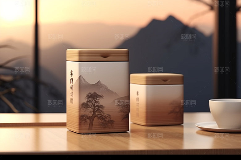 茶叶包装立体3D模型
