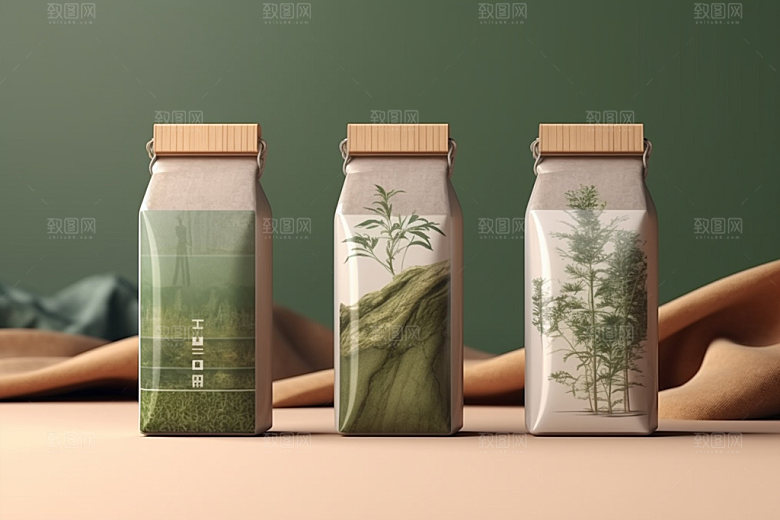 茶叶包装中式中国风模型