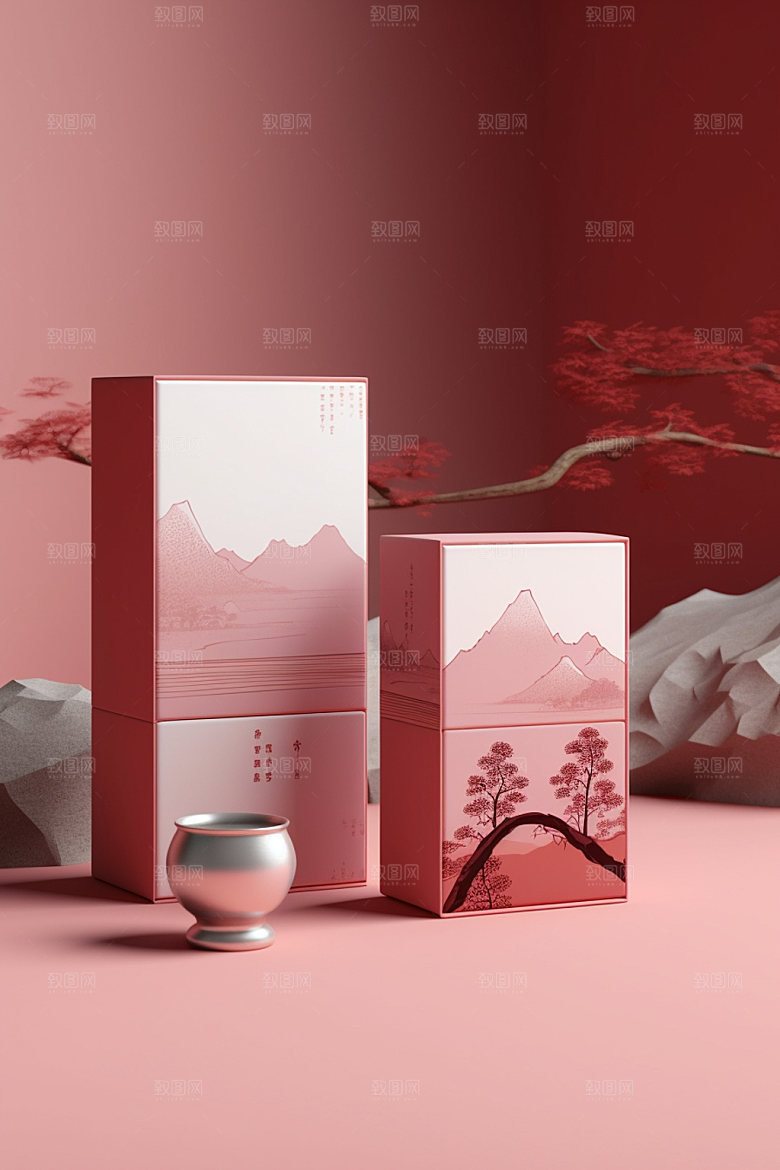 茶叶包装立体包装设计模型