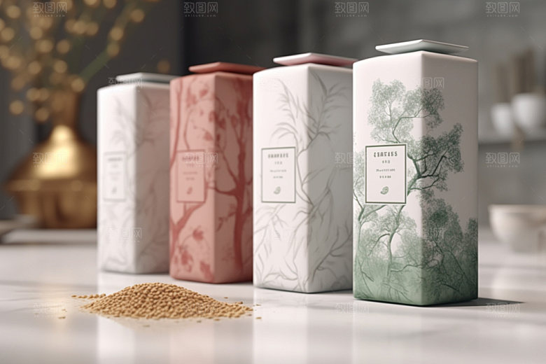 茶叶包装中式传统模型