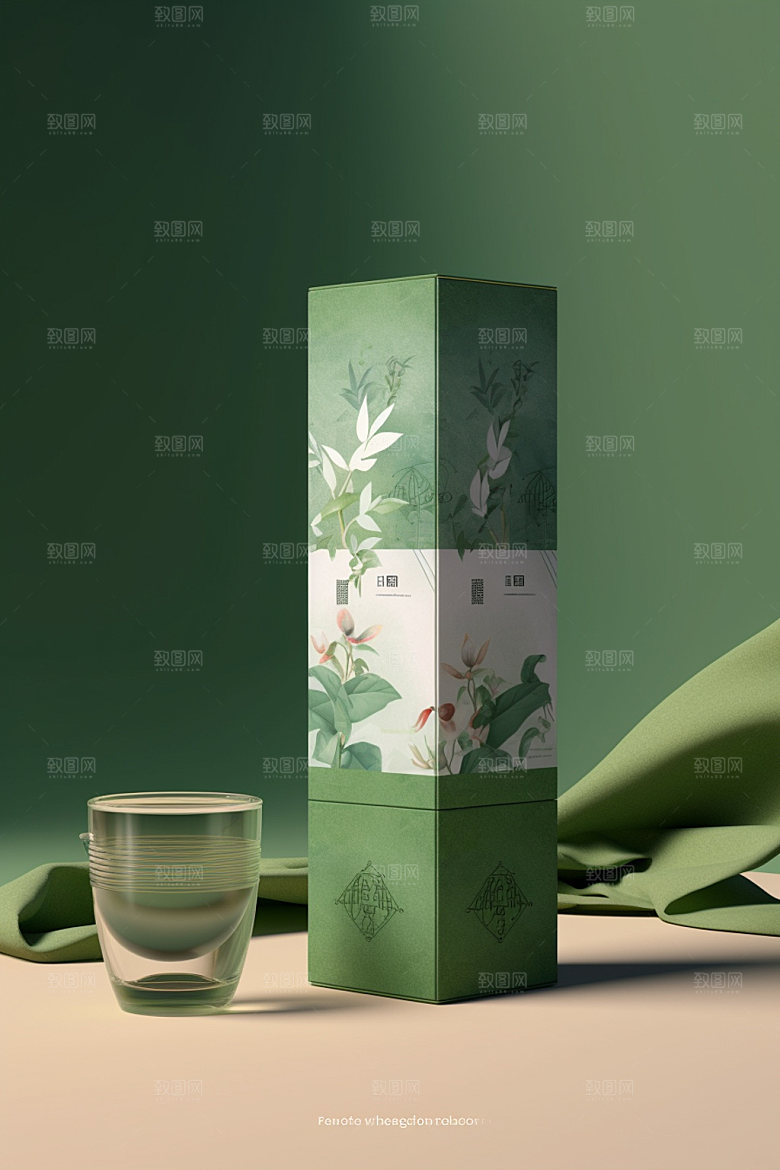 茶叶包装包装设计中国风模型