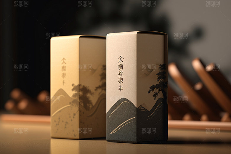茶叶包装传统包装设计模型