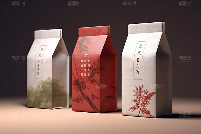 茶叶包装立体传统模型
