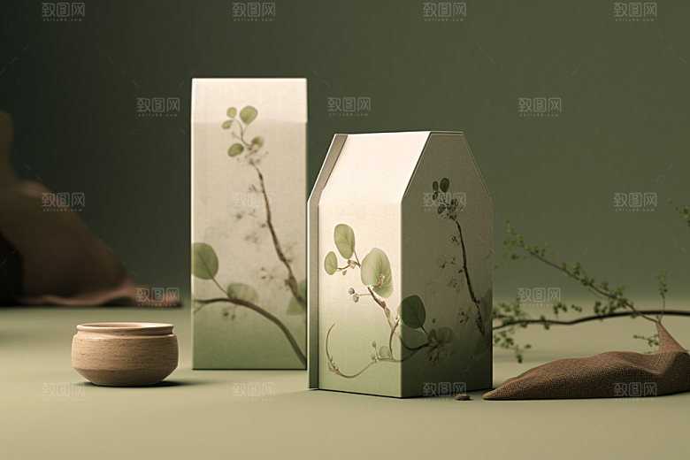 茶叶包装3D立体模型