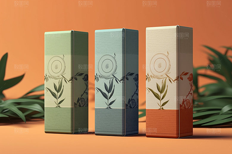 茶叶包装中式茶叶罐模型