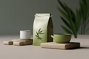 茶叶包装中式立体模型