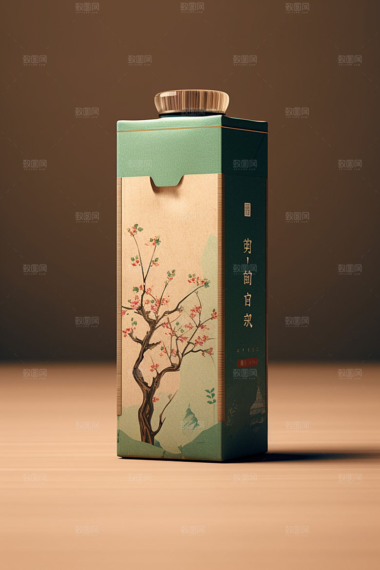 茶叶包装茶叶罐传统模型