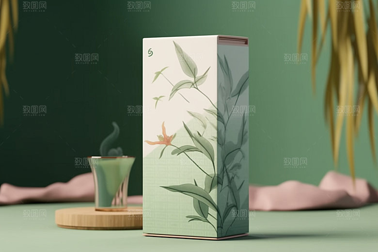 茶叶包装传统茶叶罐模型