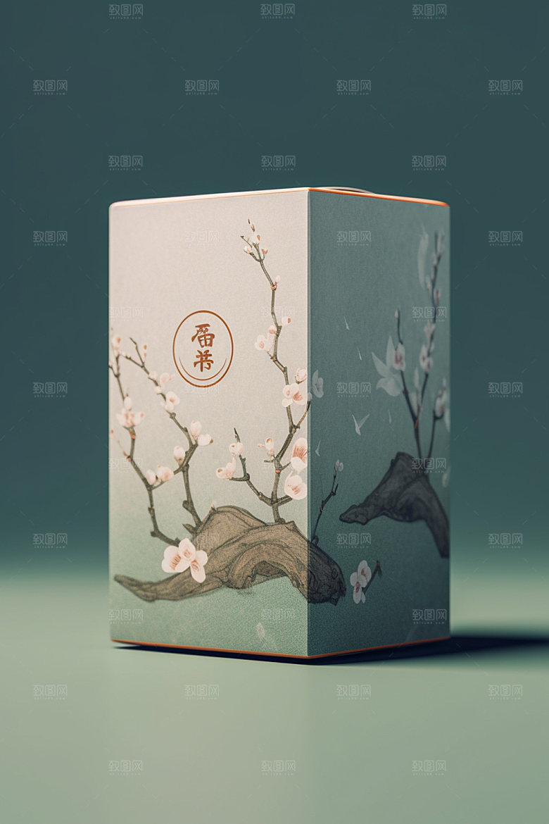 茶叶包装中国风传统模型