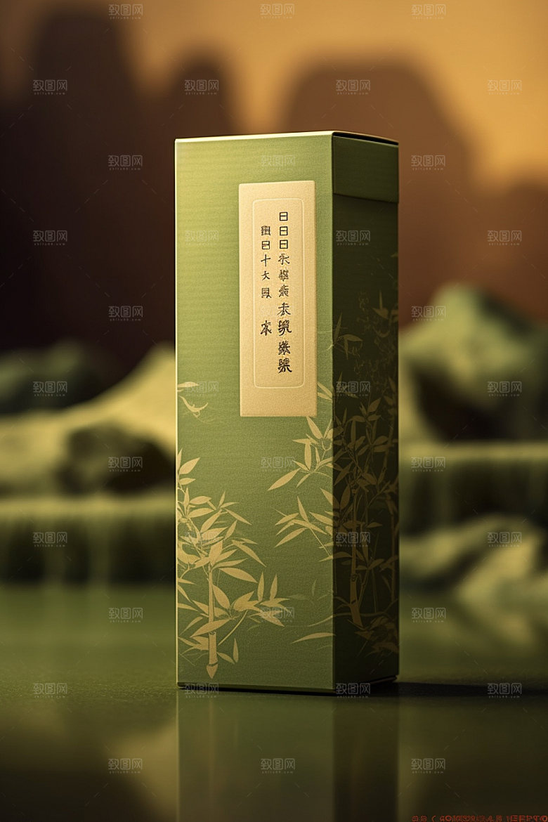 茶叶包装包装设计中式模型