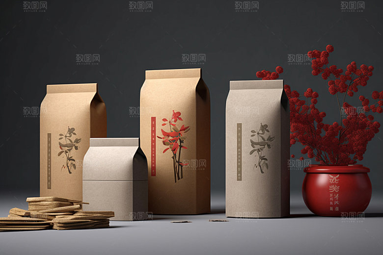 茶叶包装包装设计茶叶罐模型