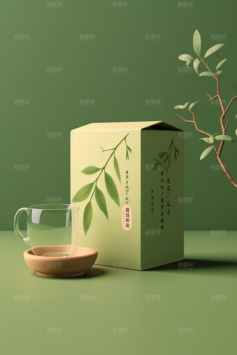 茶叶包装传统立体模型