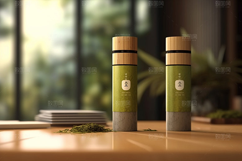 茶叶包装传统中式模型