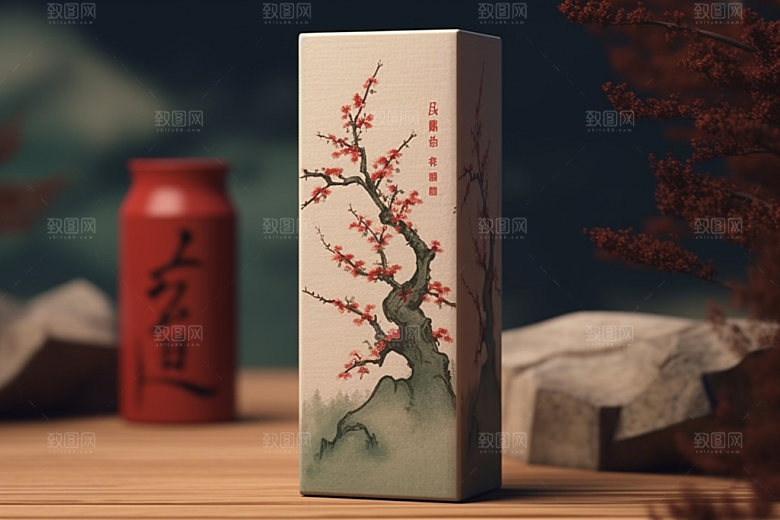 茶叶包装传统3D模型
