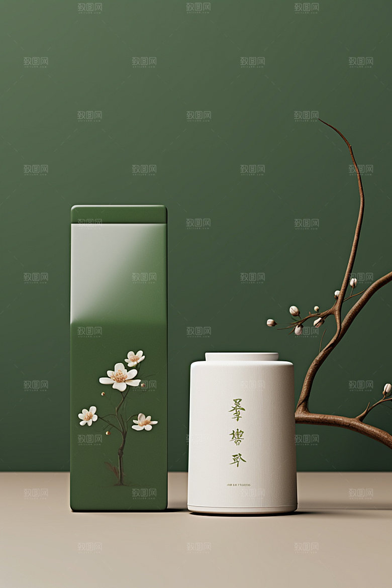 茶叶包装中式传统模型