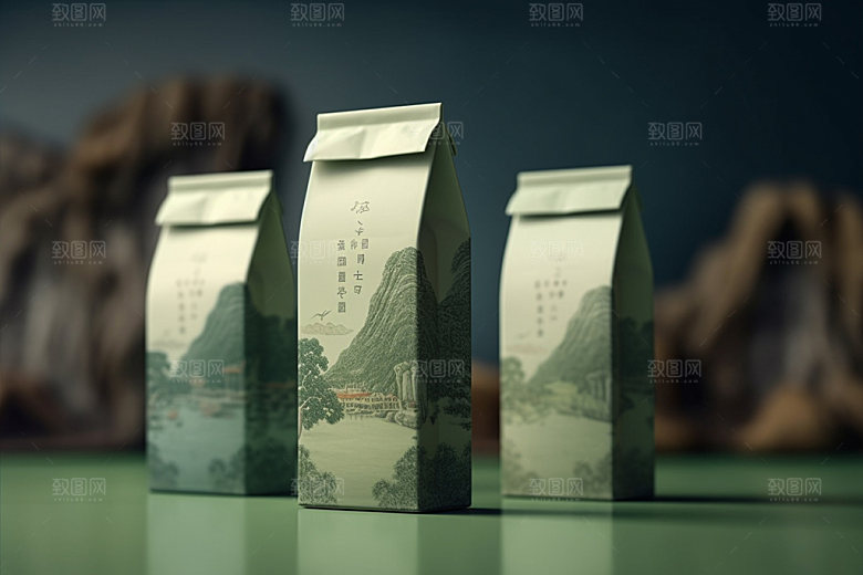 茶叶包装传统包装设计模型