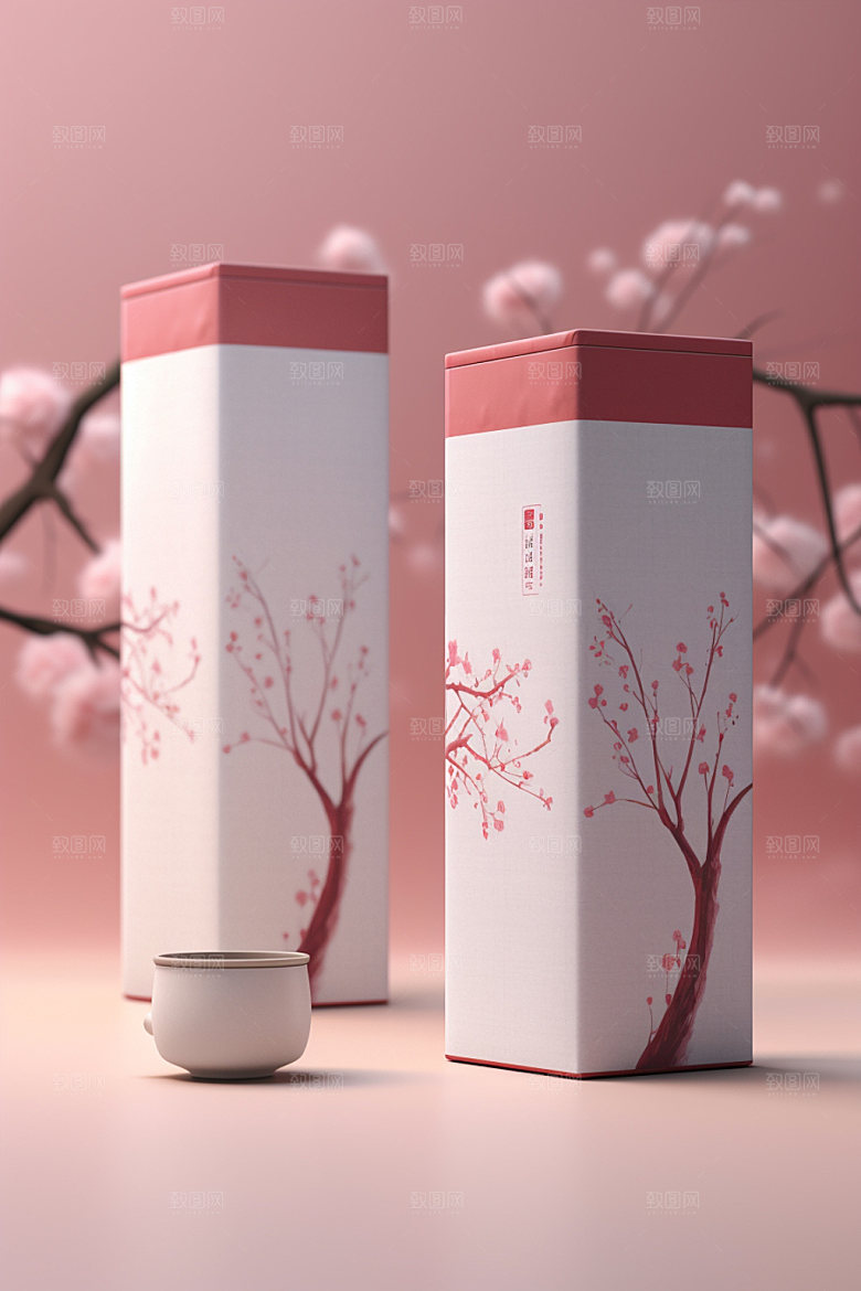 茶叶包装茶叶罐包装设计模型