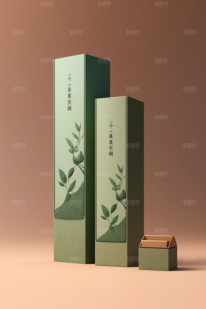 茶叶包装包装设计传统模型