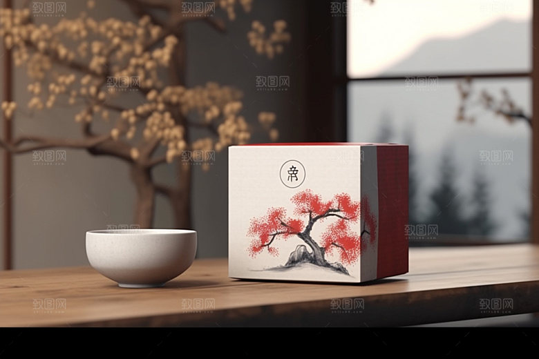 茶叶包装中国风3D模型
