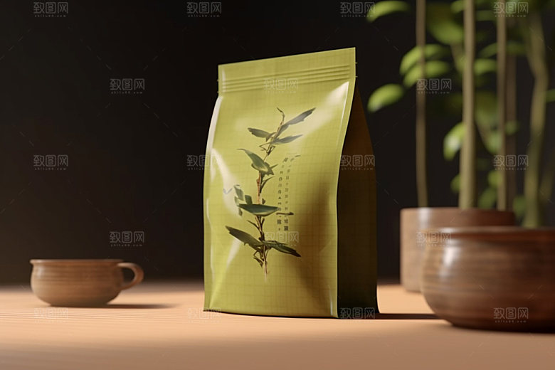 茶叶包装中式中国风模型