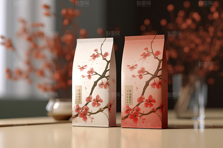 茶叶包装中国风包装设计模型