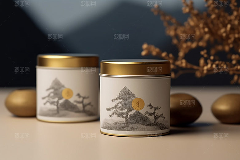 茶叶包装3D茶叶罐模型