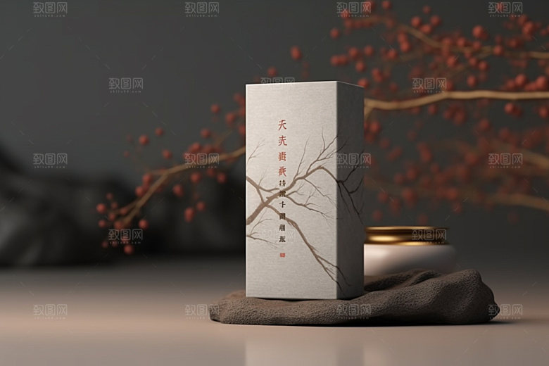 茶叶包装传统中式模型