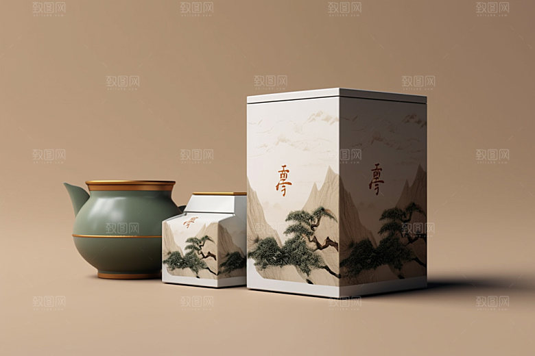 茶叶包装茶叶罐3D模型
