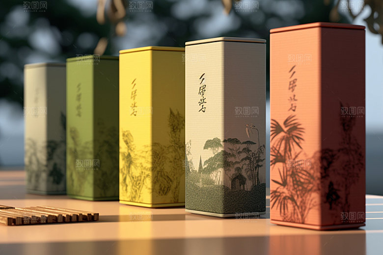茶叶包装立体包装设计模型