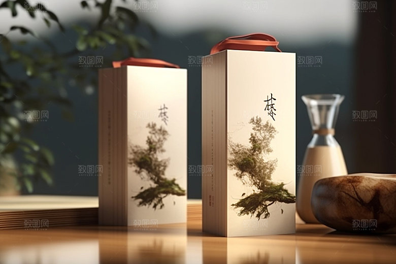 茶叶包装包装设计茶叶罐模型