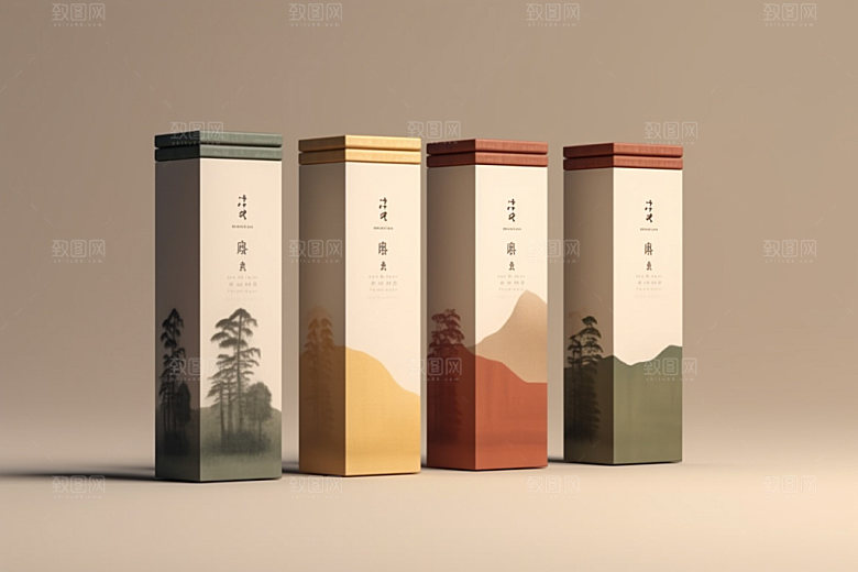 茶叶包装茶叶罐传统模型