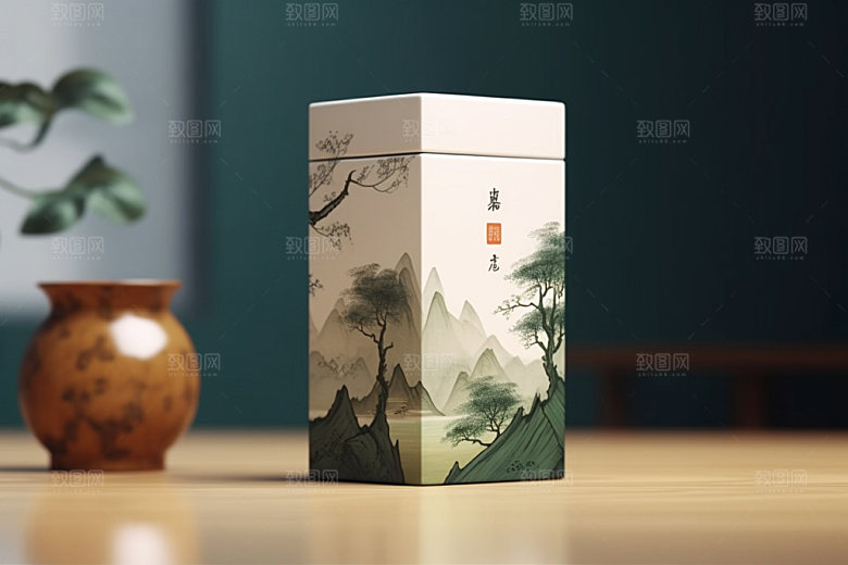 茶叶包装茶叶罐包装设计模型