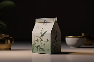 茶叶包装立体中式模型