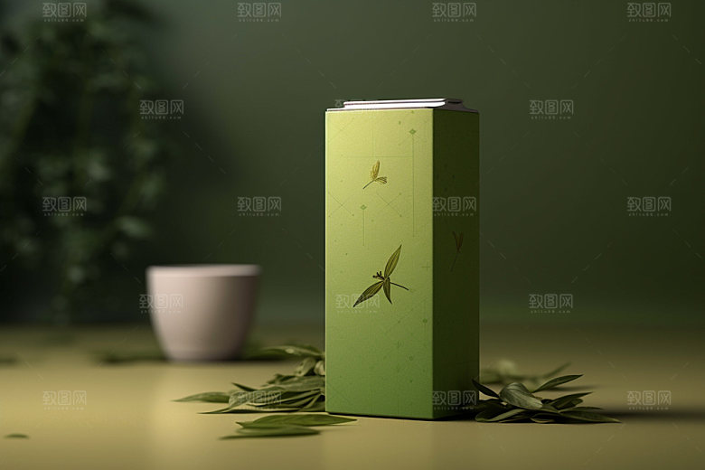 茶叶包装中国风茶叶罐模型