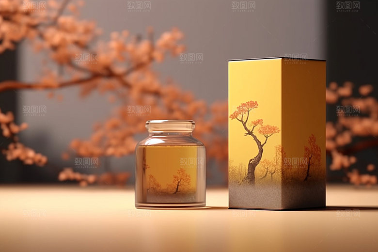 茶叶包装3D传统模型