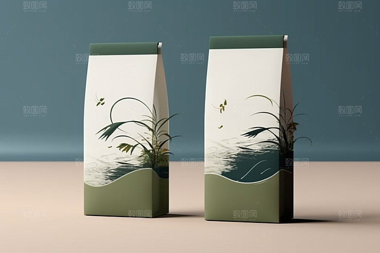 茶叶包装传统中式模型
